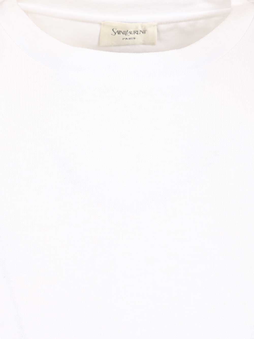 Saint Laurent Crew Neck T-Shirt - White | 533e1e29850a5f443010e928a03f51eff1211249