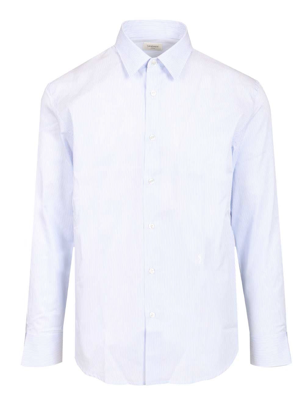 Saint Laurent Cassandre Shirts - Light blue | 9fb6ac01904f6deff228d143e842ab369cfd0218