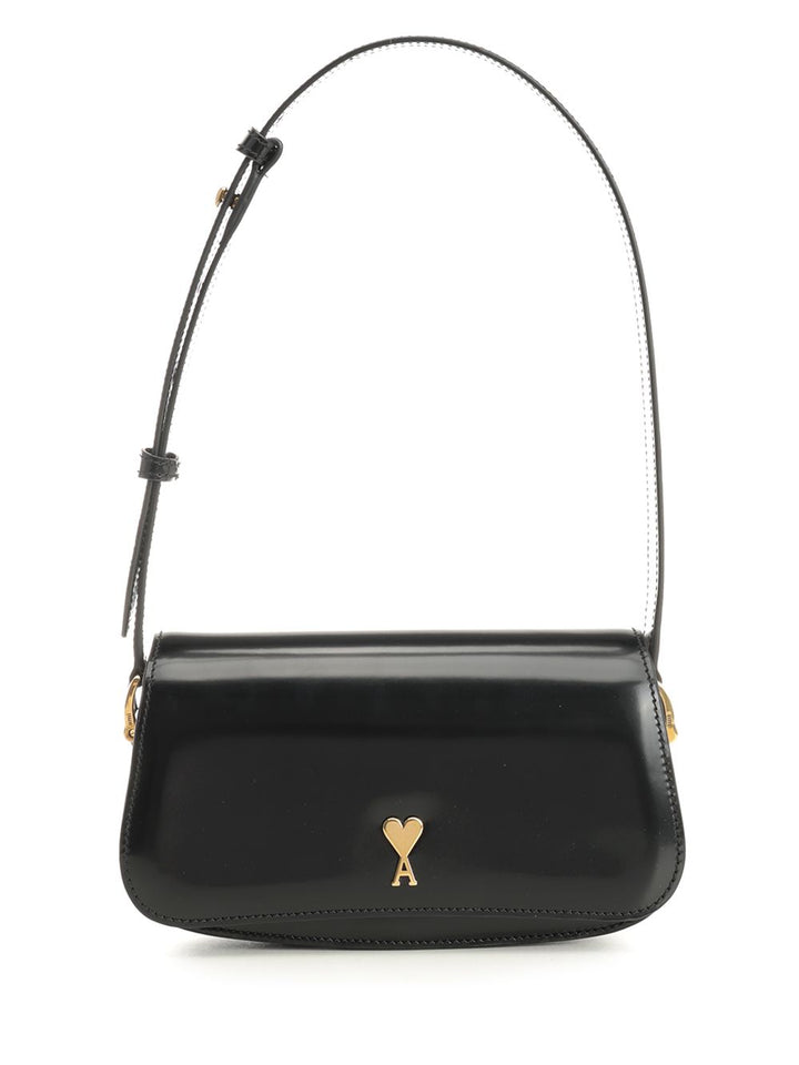 Ami Paris Paris Shoulder Bags - Black | 21f7aa0dbb40d45b5d1f9d813ce29346323ee45c
