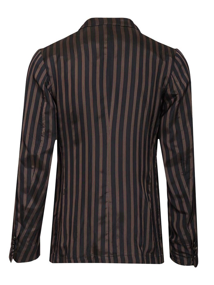 Dries Van Noten Unstructured Cupro Blazer Jackets - Blue | 2504ca1819889ed13e0a4d6fbdf467c69a0c36d1