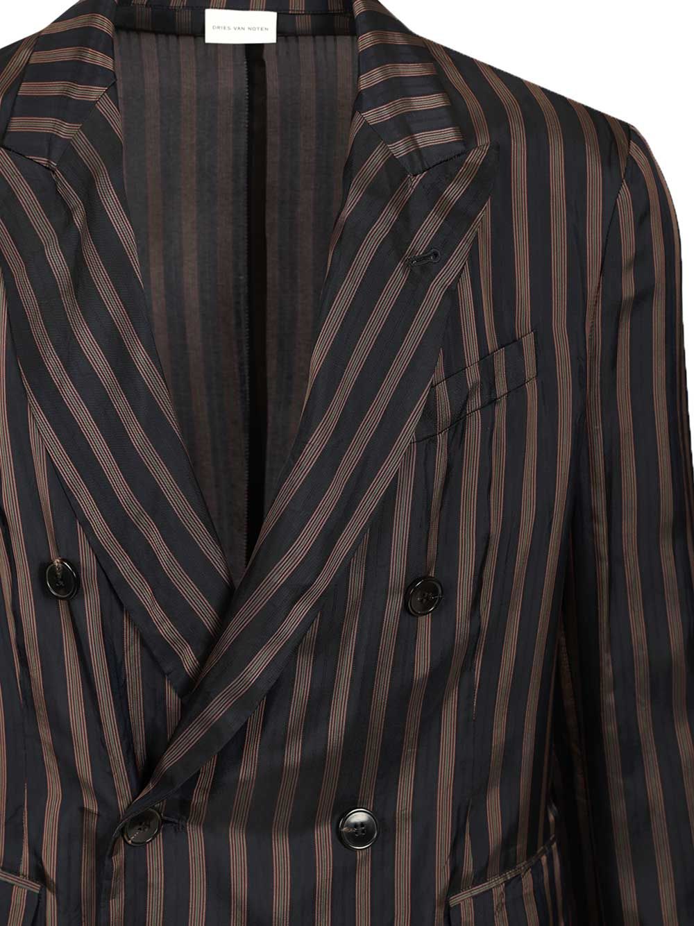 Dries Van Noten Unstructured Cupro Blazer Coats - Blue | bb4841e4c7a31f006e576cfbf60e68d2cee8eb08