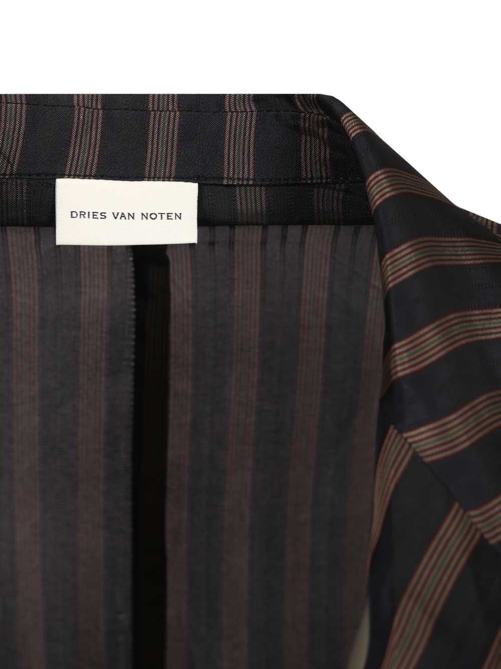 Dries Van Noten Unstructured Cupro Blazer Coats - Blue | 3b24c6929d9853bf7782a18ae425e252bba54a08