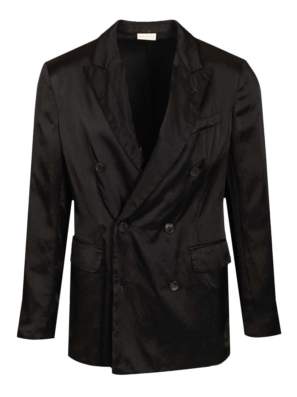 Dries Van Noten Double-Breasted Jacket Jackets - Black | 5b882d80dd591e490028b938b0a9625b3e132a76