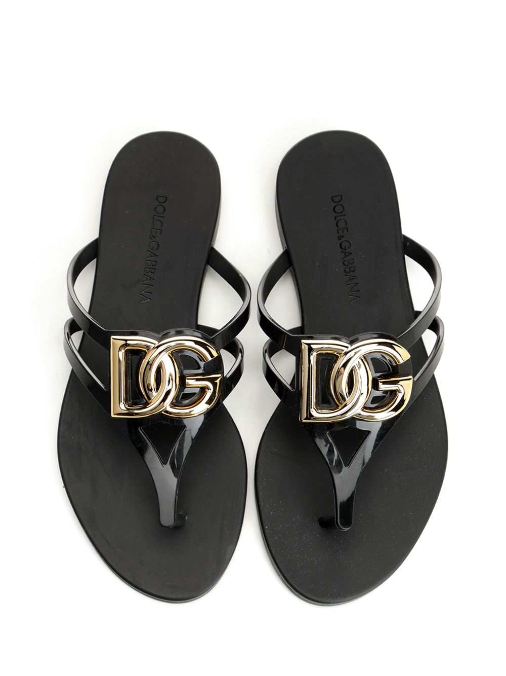 Dolce & Gabbana Rubber Flip-Flops Sandals - Black | a8cdc8c15ac4f4d759db4ab6076d955ccde69f02