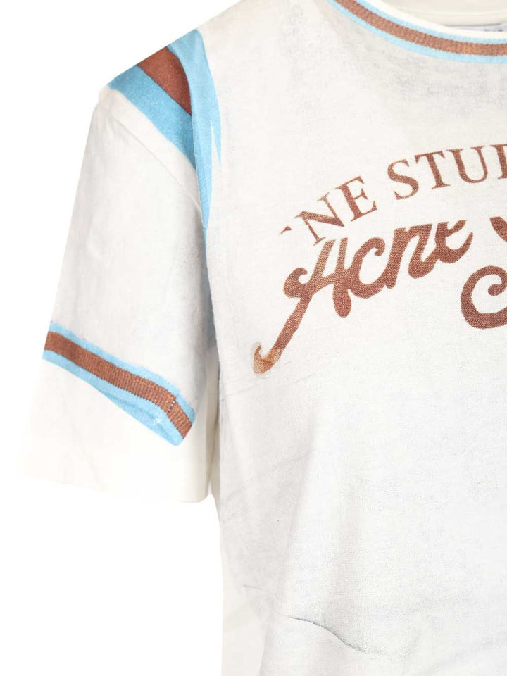 Acne Studios Graphic T-Shirt - White | 6d9881b8ae5690e75a78e0ad80bc4e65aad33ae7