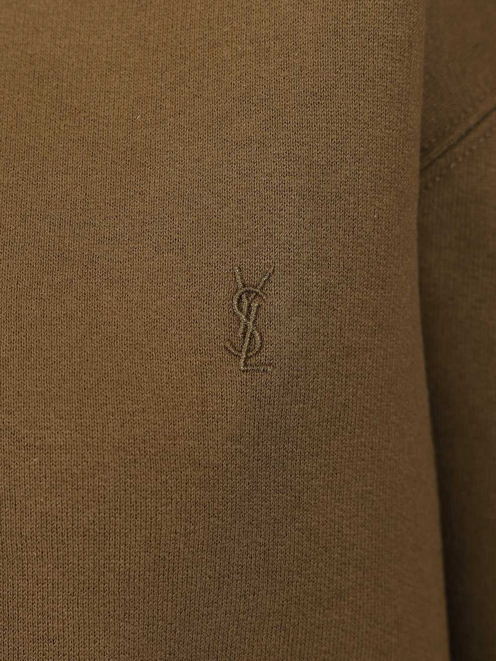 Saint Laurent Cassandre Sweatshirts - Green | 599f900416e1a21a59cfec661674167a6c000b5a