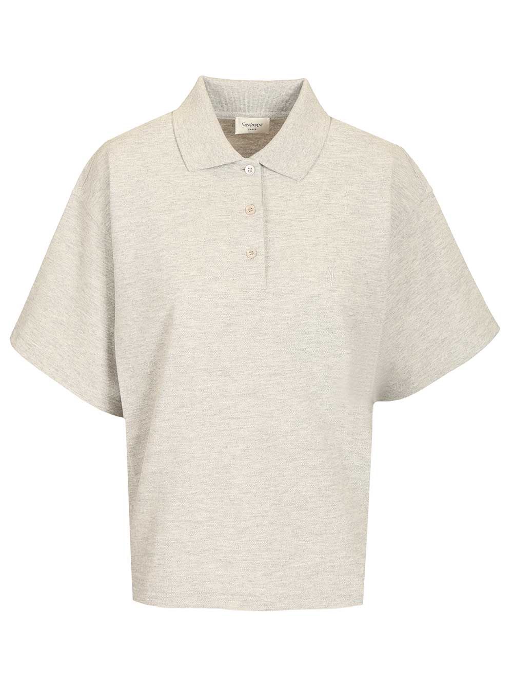 Saint Laurent Oversized Polo shirt - Black | 7609e02c5725563f882655b4bec44e42179c56a7