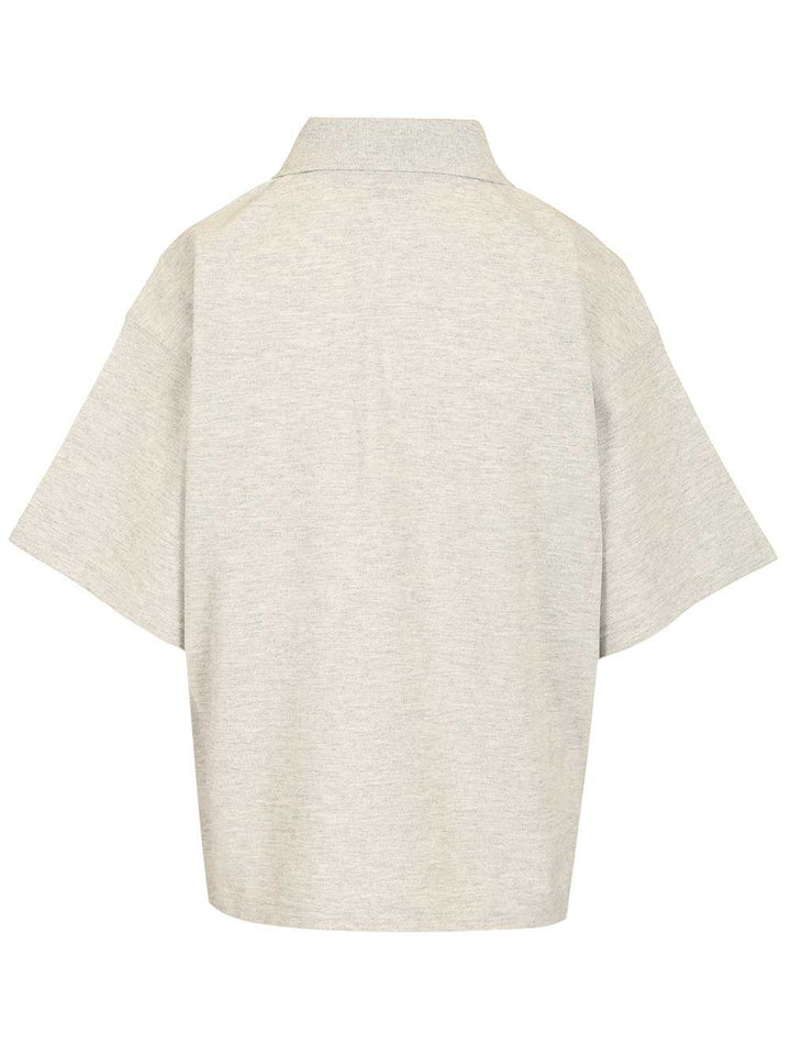 Saint Laurent Oversized Polo shirt - Black | 4296090c3bf1667978a665fa64ea03f270178b20