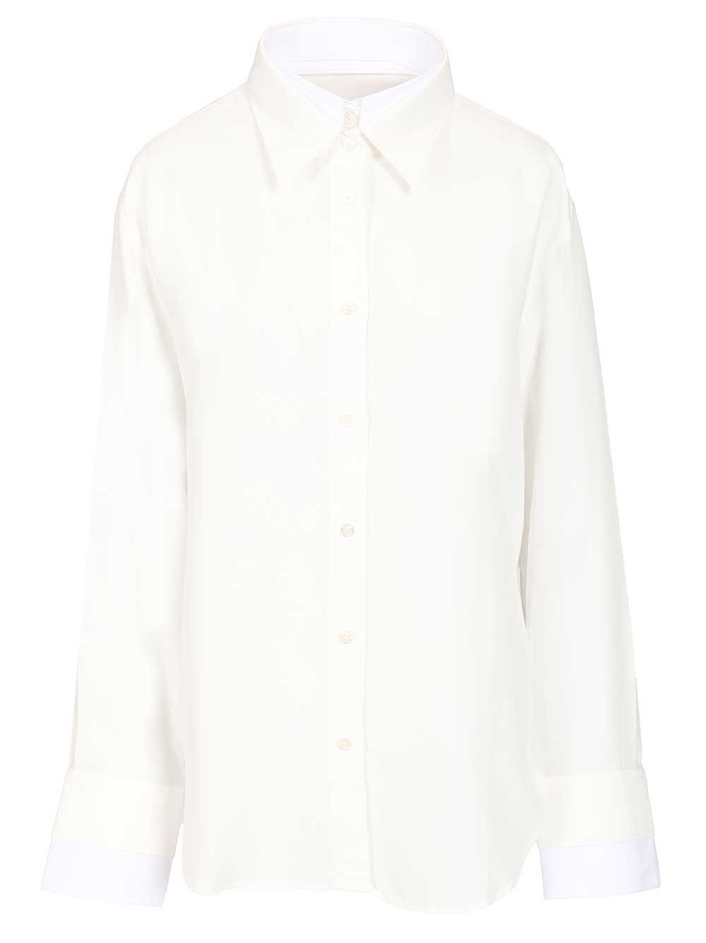 Acne Studios Layered Shirt Shirts - White | b71cbbc7a69f320e005a9e61cf5178900ca4fdbe