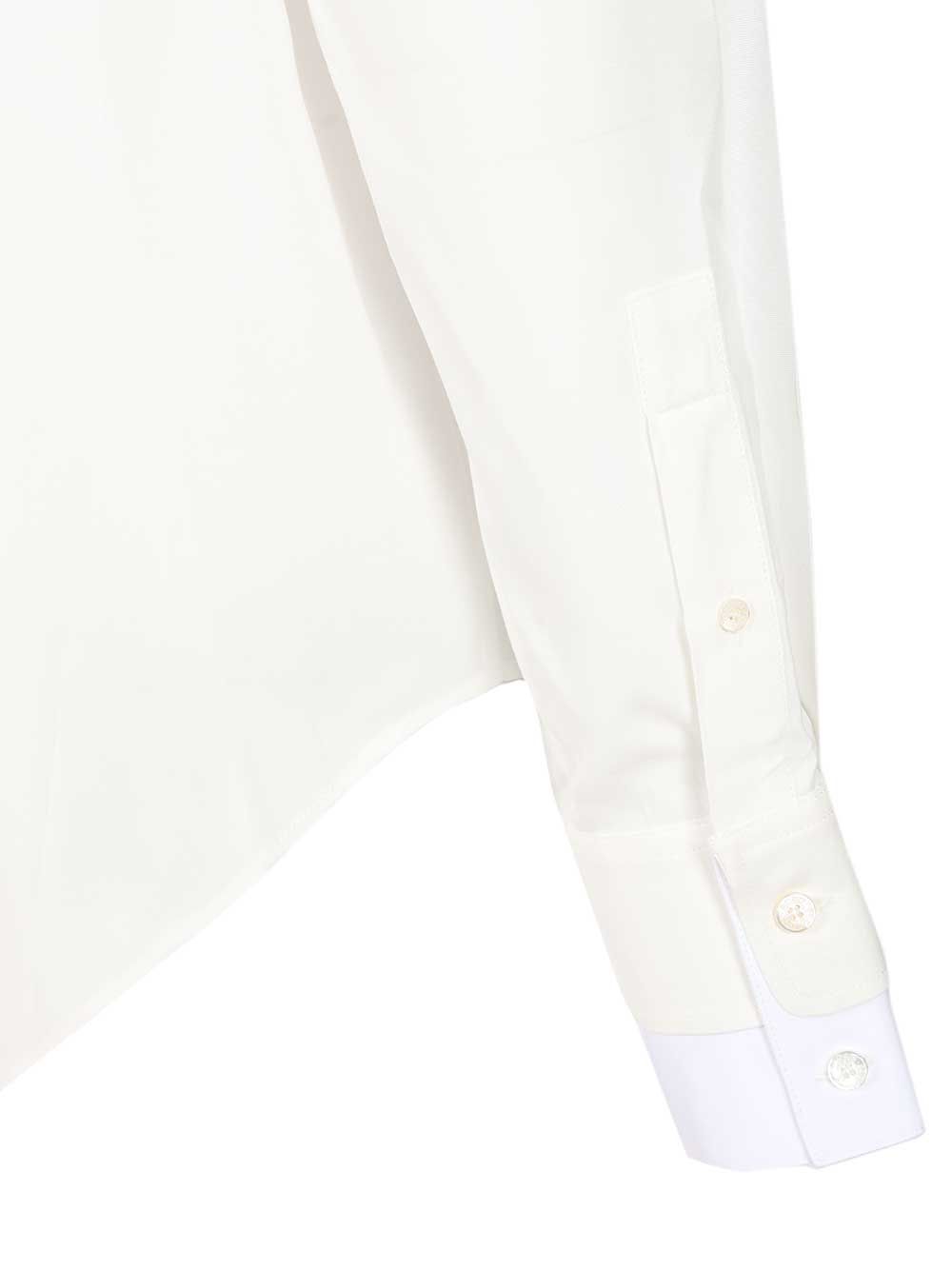 Acne Studios Layered Shirt Shirts - White | 838f4a7445876ad070b88b55986cdbf17aab96b6