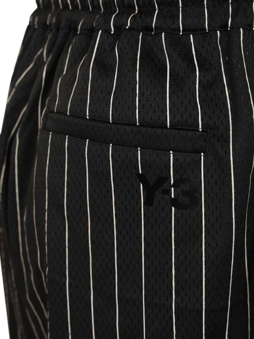 Adidas Y-3 Pinstriped Fabric Shorts Trousers - Black | 44c110bc0989dc53cbd669693528b46dda387f04
