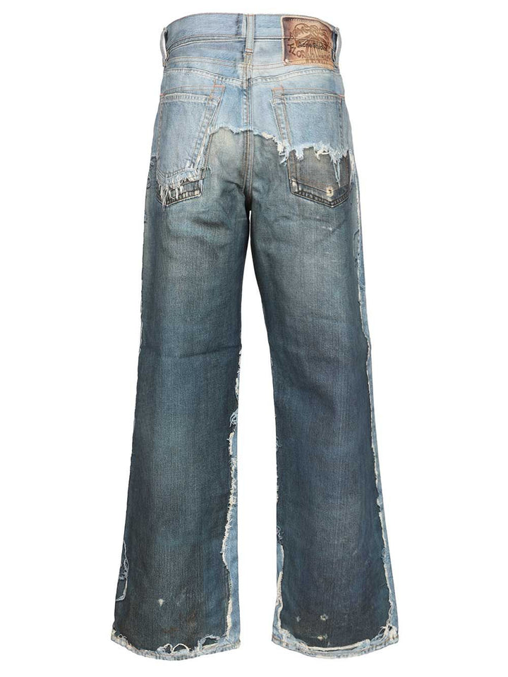 Acne Studios Trompe L'oeil  - 1981 Jeans - Blue | 0177582d51f0fcbcb6fa191e019442827044dd3a