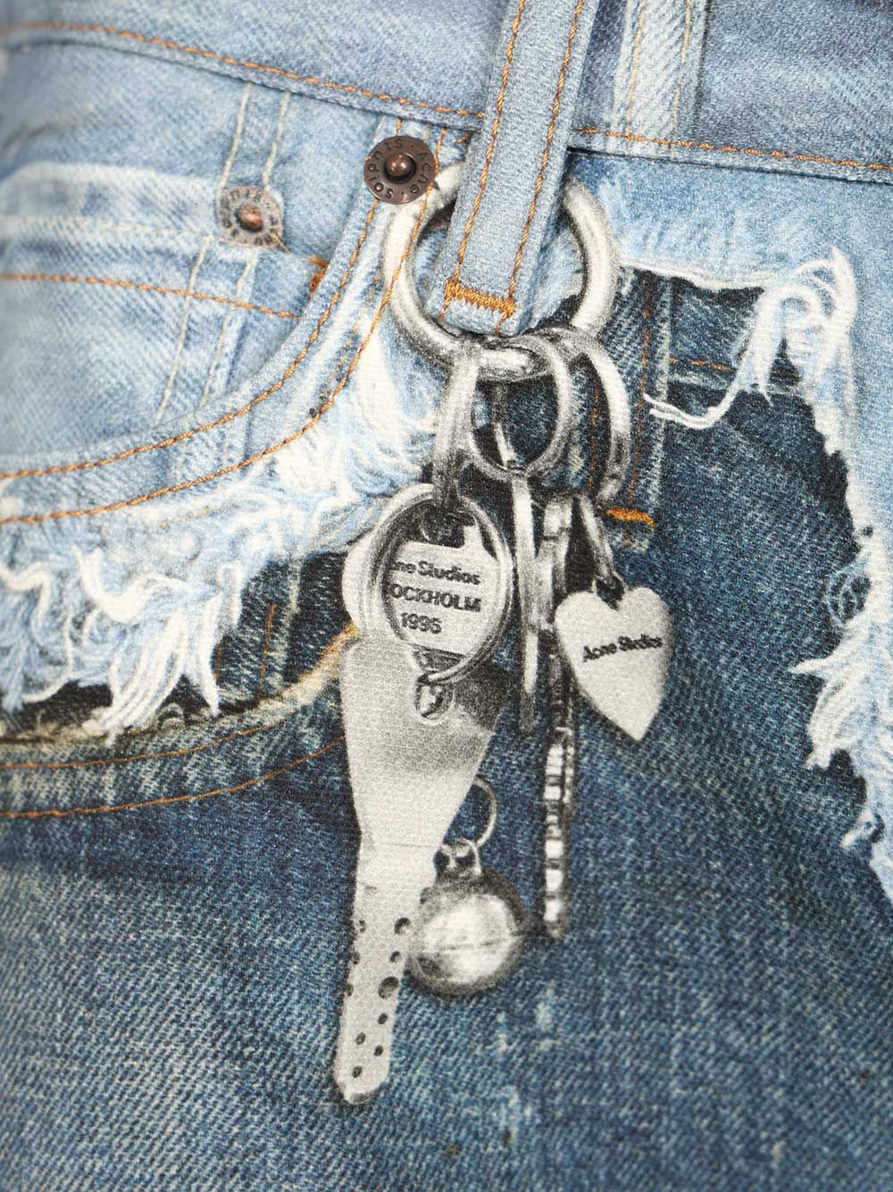 Acne Studios Trompe L'oeil  - 1981 Jeans - Blue | 0d55c3cdc59db2ce59cc0891bd6fc8d438fab989