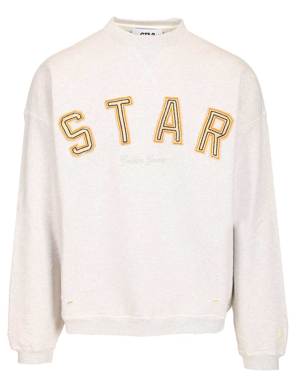 Golden Goose Deluxe Brand Oversized Sweatshirt Sweatshirts - Grey | 6d15acb48e66119dcf50d3a690b5a9882d42a5fc