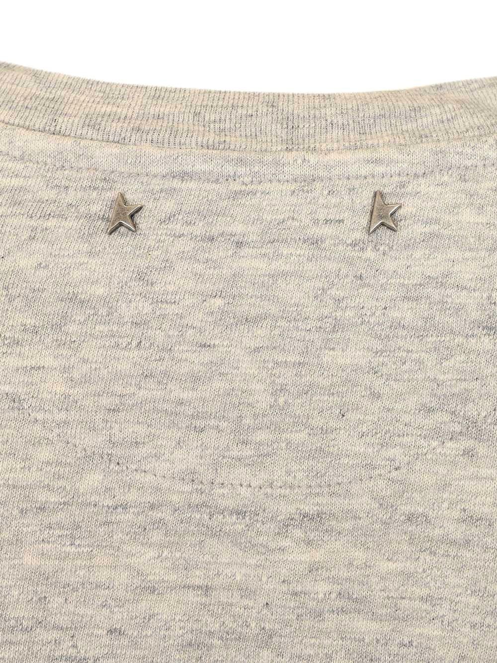 Golden Goose Deluxe Brand Flag Print T-Shirt - Grey | 87eecd2b2938e0389fe1268073a56c16b532cc23