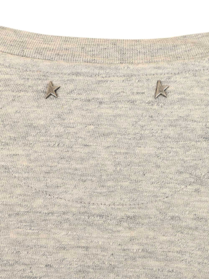 Golden Goose Deluxe Brand Flag Print T-Shirt - Grey | 87eecd2b2938e0389fe1268073a56c16b532cc23