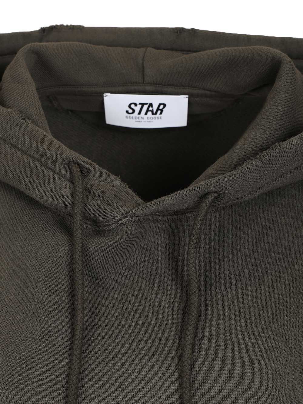 Golden Goose Deluxe Brand Cropped Over Sweatshirt Sweatshirts - Black | 16b0baa10f5c04e260d66948817a70f407acf7c8