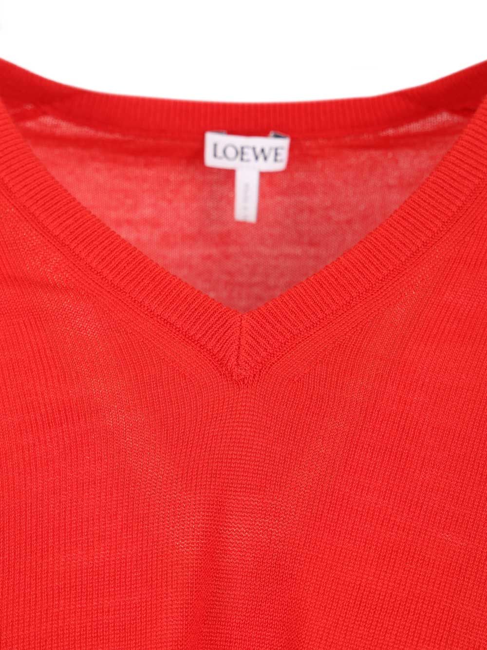 Loewe Wool Sweater Knitwear - Red | 2acaab7d5eec7ca10bbb9578db15618f273e7a3c