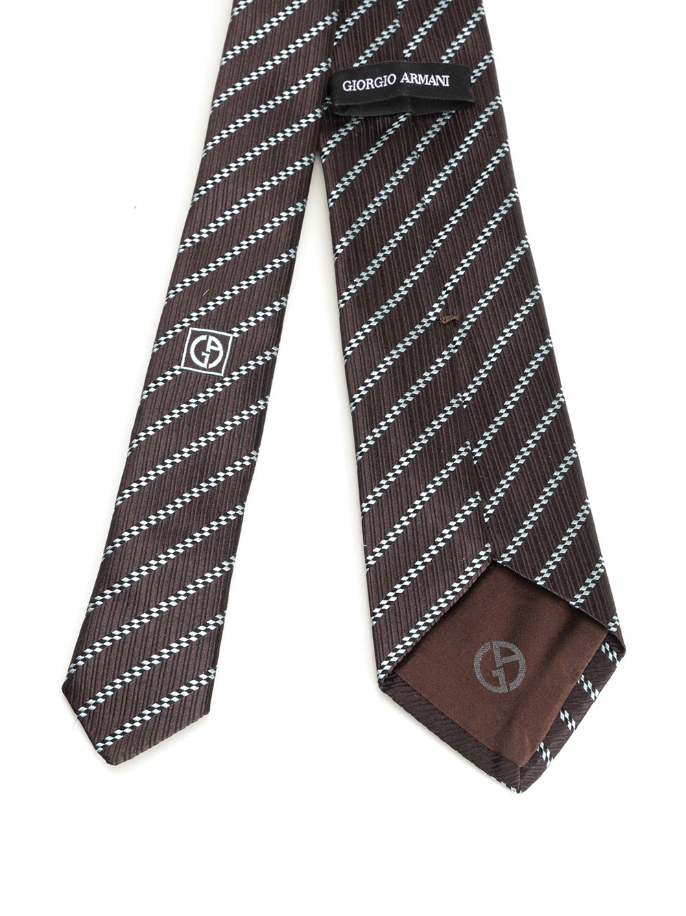 Giorgio Armani Silk Tie Ties And Bow Ties - Brown | f88252a8a53db1f59a9aa52092607cc4515fccec