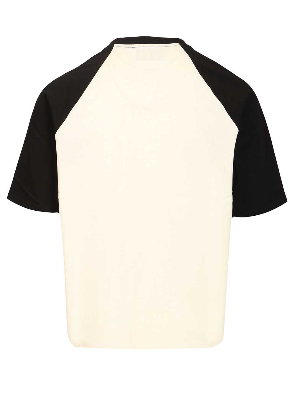 Ami Ami De Cœur  In Cotton Jersey T-Shirt - White | abbe2ebfcf1d6a42ff29b503b22af7430a6dbe48