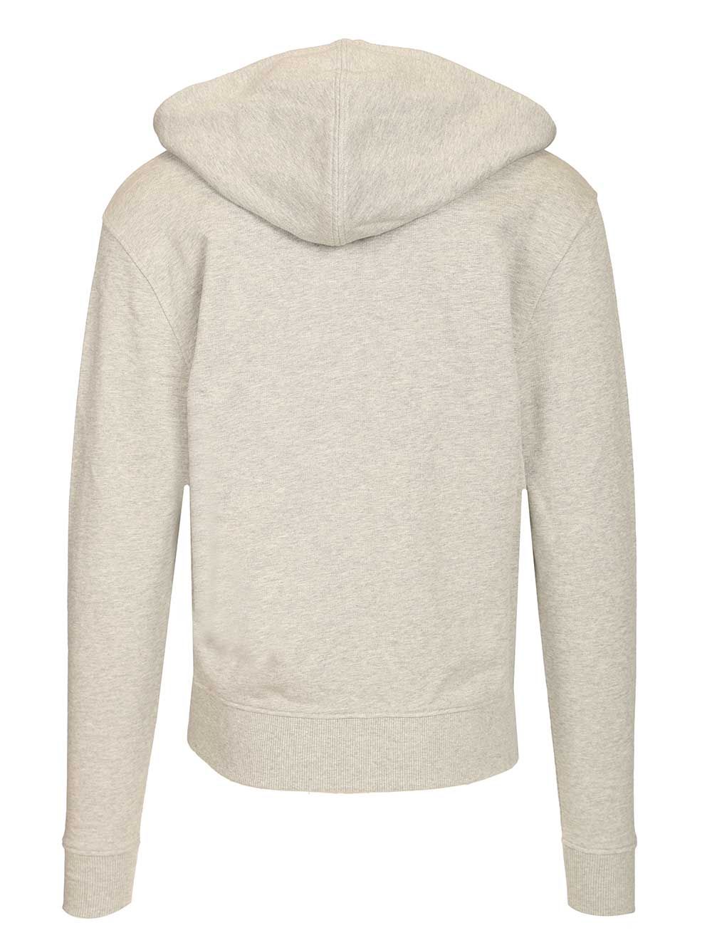 Ami Ami De Coeur Zip-Up Hoodie Sweatshirts - Grey | 5312b86ab93e01c816363dc6acd07fef6fa56cc0