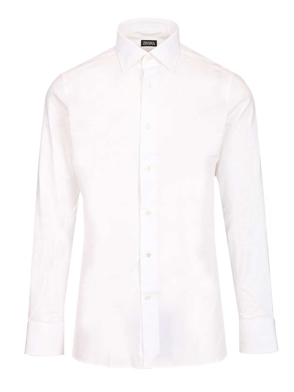 Ermenegildo Zegna Cotton Poplin Shirt Shirts - White | f5bc26026e376f2bd50f5133d2c31bef4b3df6fb