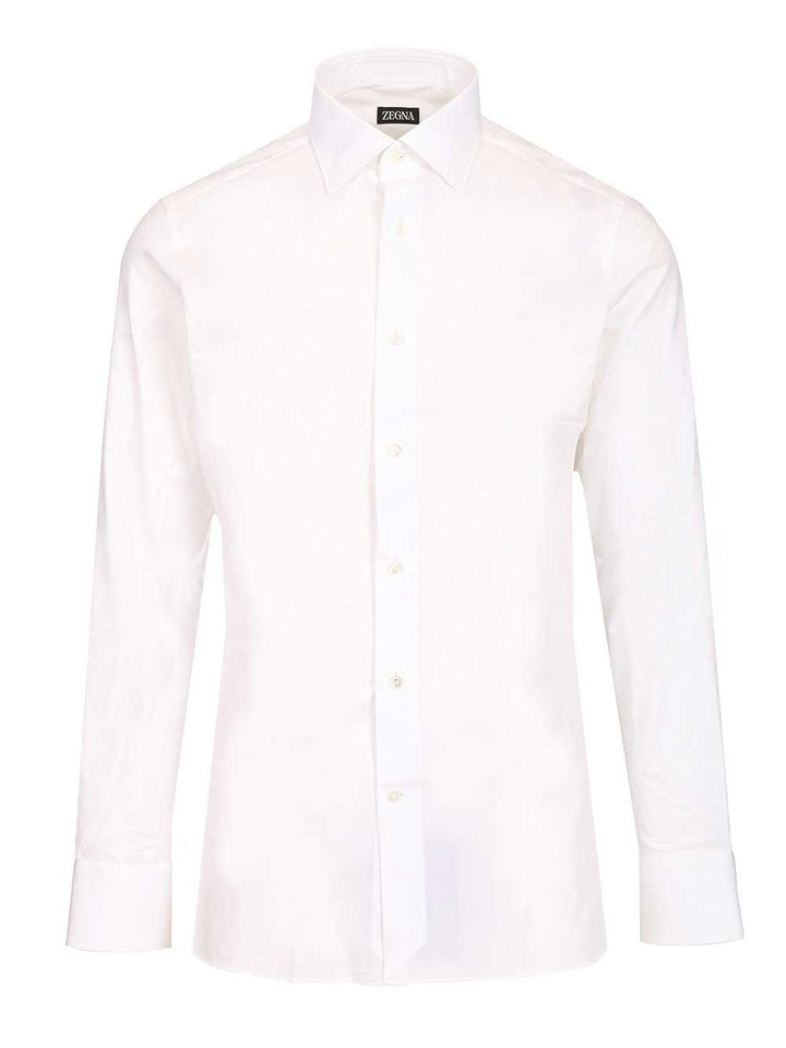 Ermenegildo Zegna Cotton Poplin Shirt Shirts - White | f5bc26026e376f2bd50f5133d2c31bef4b3df6fb