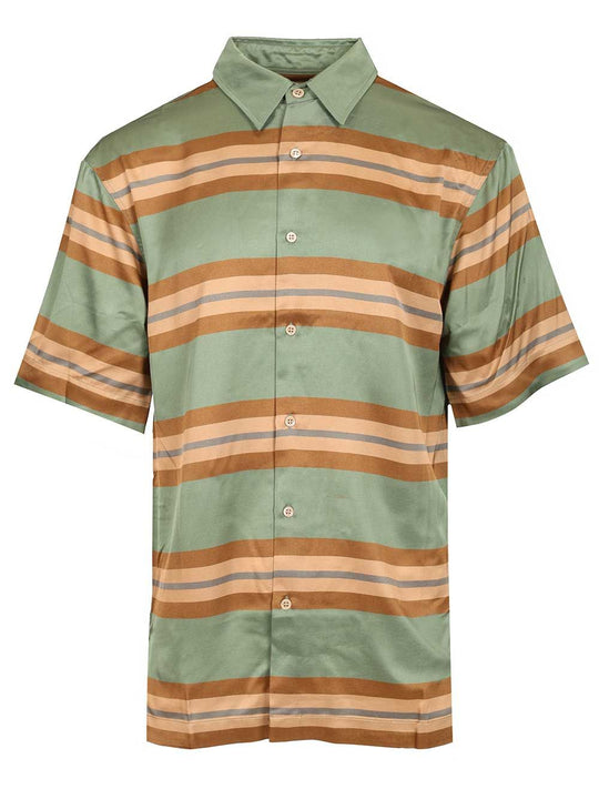 Short-Sleeved Shirt Shirts Green