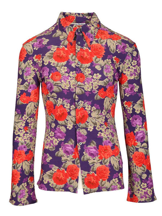 Floral Print Shirt Shirts Multicolor