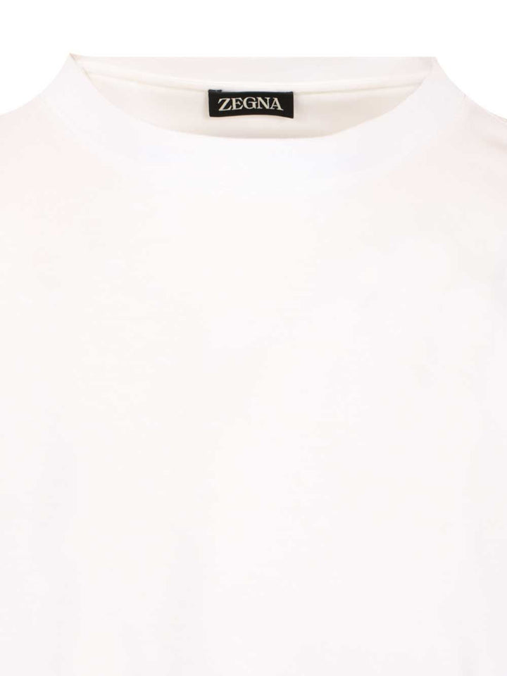 Ermenegildo Zegna Cotton T-Shirt - White | 998c8a3951e73f244b5f4fa928d81e5a0820f271