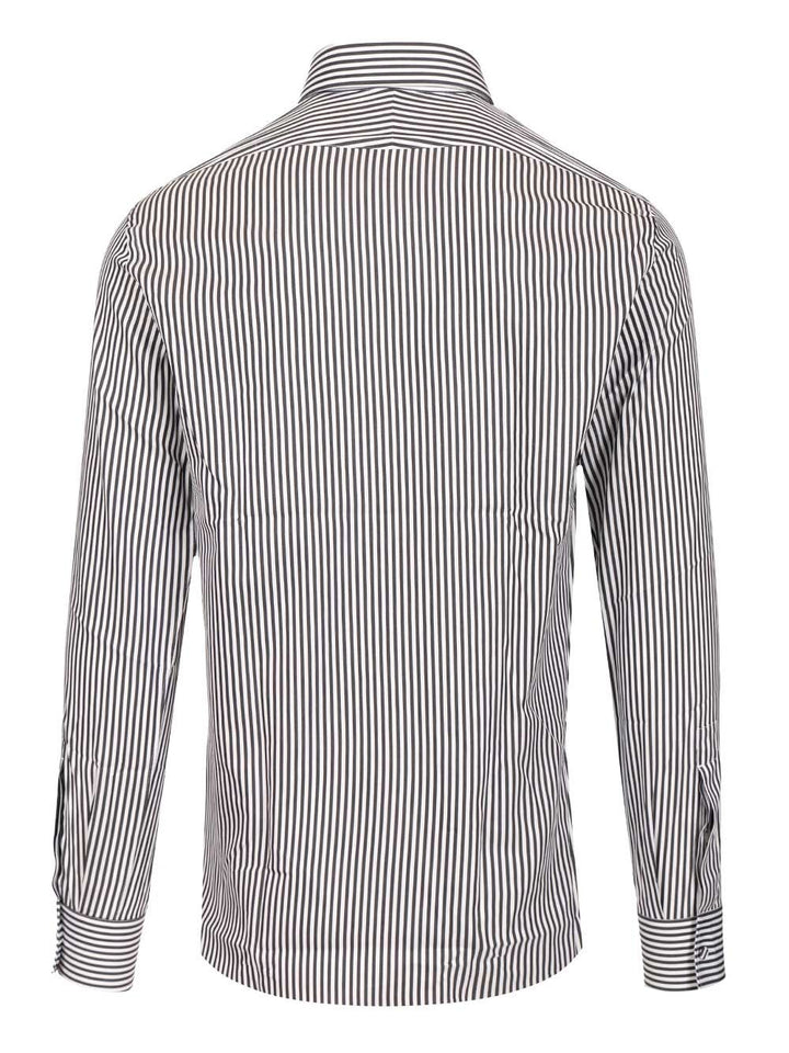Tom Ford Silk Cotton Ladder Stripe Classic Fit Shirt Shirts - Multicolor | 5fc86ec8c2ab694b627a35ed1cc690f412e2288f