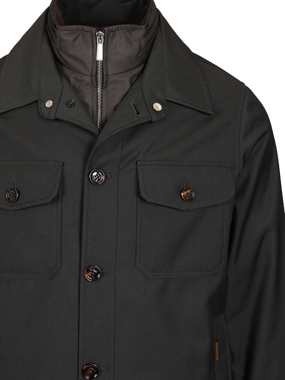 Moorer Dulac-Pum Overshirt Tessuto Jackets - Grey | 5dbda348972d4a3f3890b0638cf36c28467bedc7