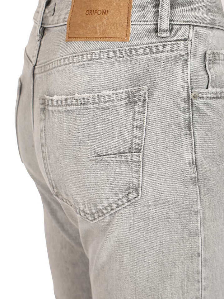 Grifoni 5-Pocket Jeans - Grey | 35ed06bab81b98c9d312f33b8112e55aa48b0aa7