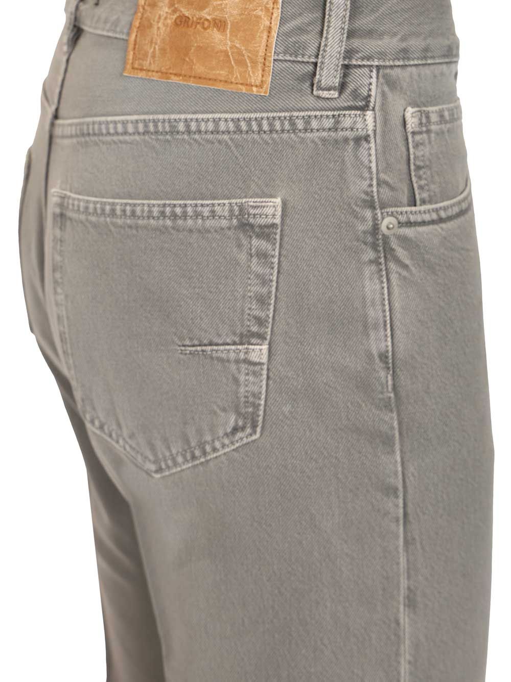 Grifoni Pantaloni 5 Tasche Trousers - Grey | eb80320ab10e67a9c34a9076480f5cfe35316ff9