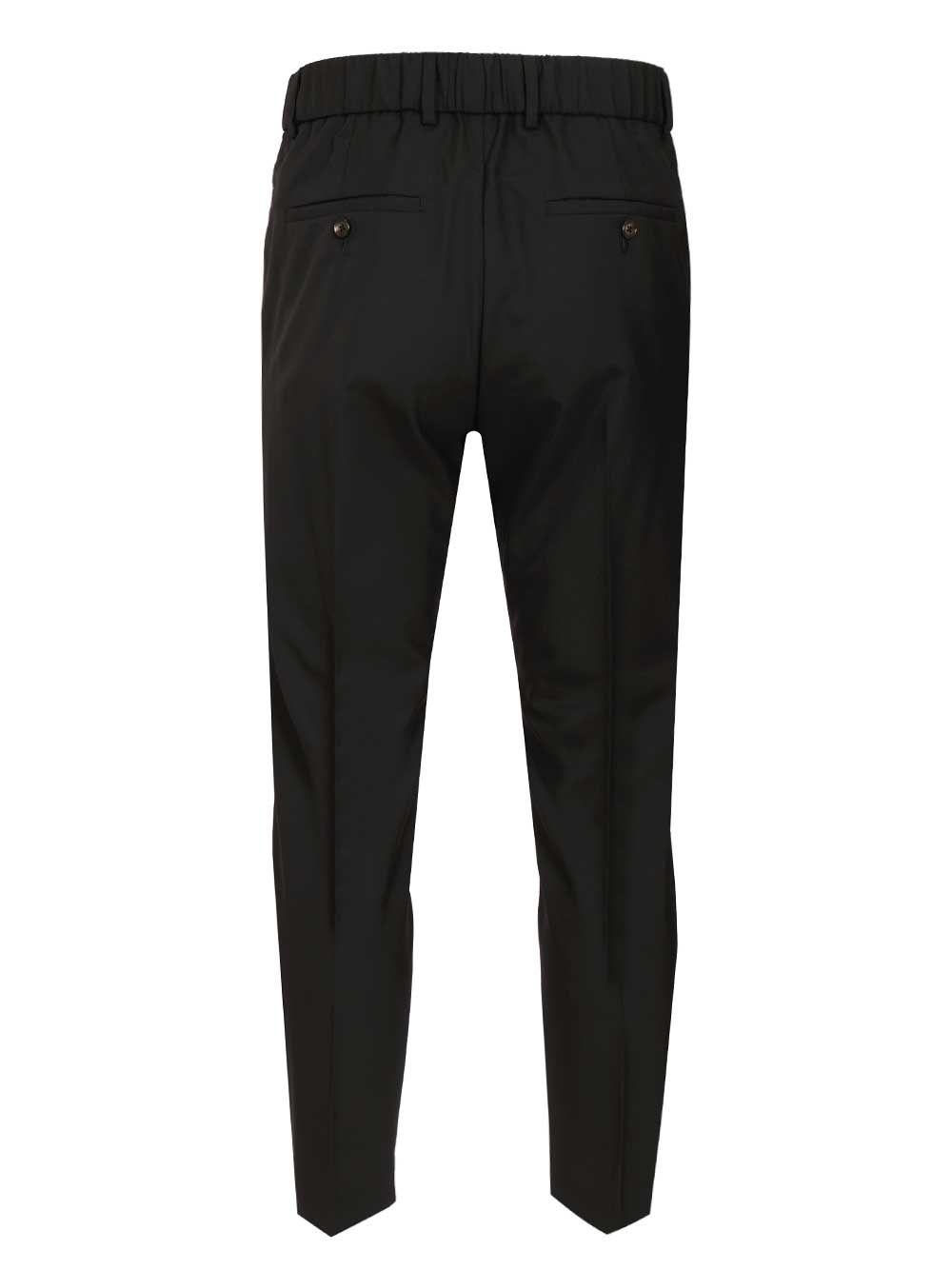Grifoni Wool Trousers - Black | 8158285e9b4b4709f008996c5ad15ab3c9512c05