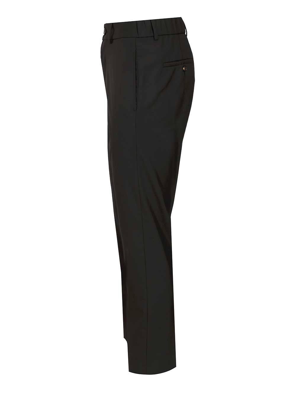 Grifoni Wool Trousers - Black | 75b41873e0ec519c8c2d0a2b868fda436b308a32