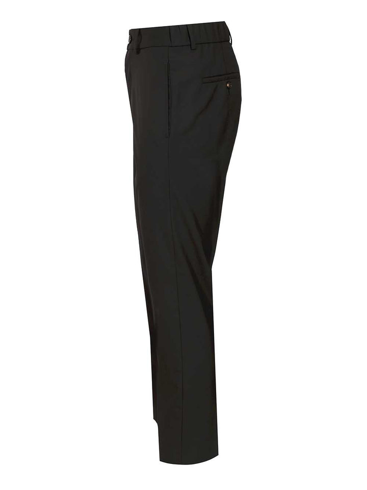 Grifoni Wool Trousers - Black | 75b41873e0ec519c8c2d0a2b868fda436b308a32