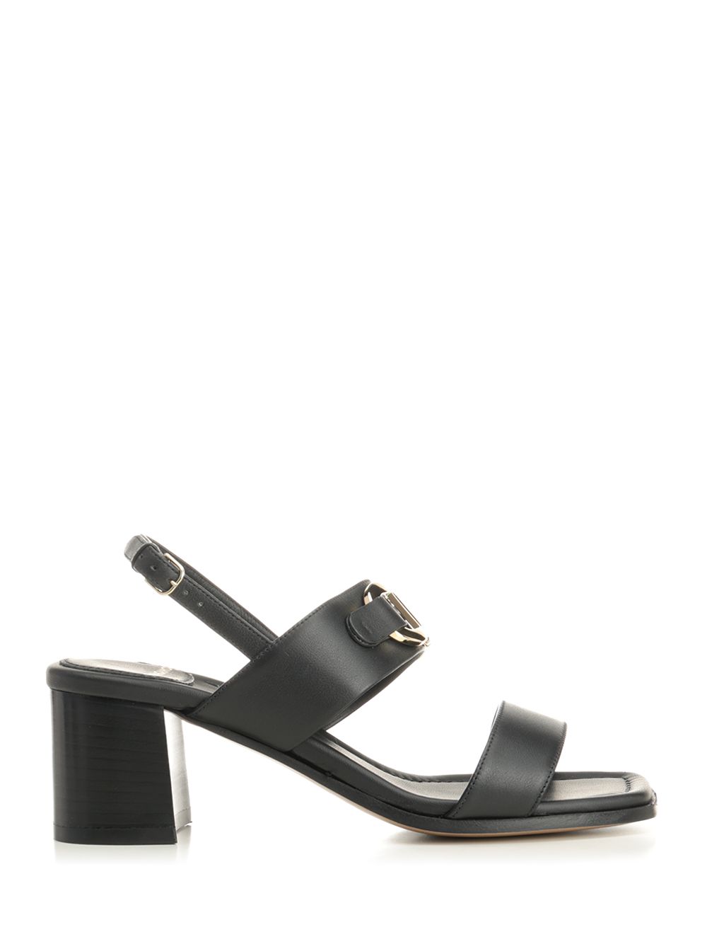 Ferragamo Gancini Ornament Sandal Sandals - Black | 8d5f053acfd126a094d2538c4055e676a61651f3