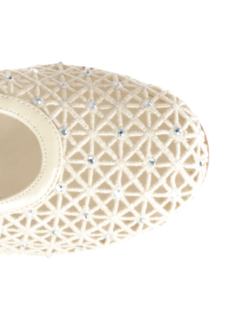 Ferragamo Macramé Pumps - White | 562c6e8d9be806fdbc66c6baa47b958eff151377