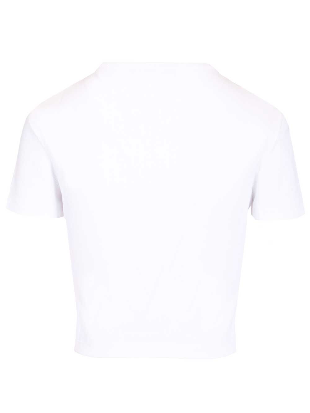 Fendi Cropped Top T-Shirt - White | 5b0f8208ba388fbbbcac6464b4543fe79a9af153