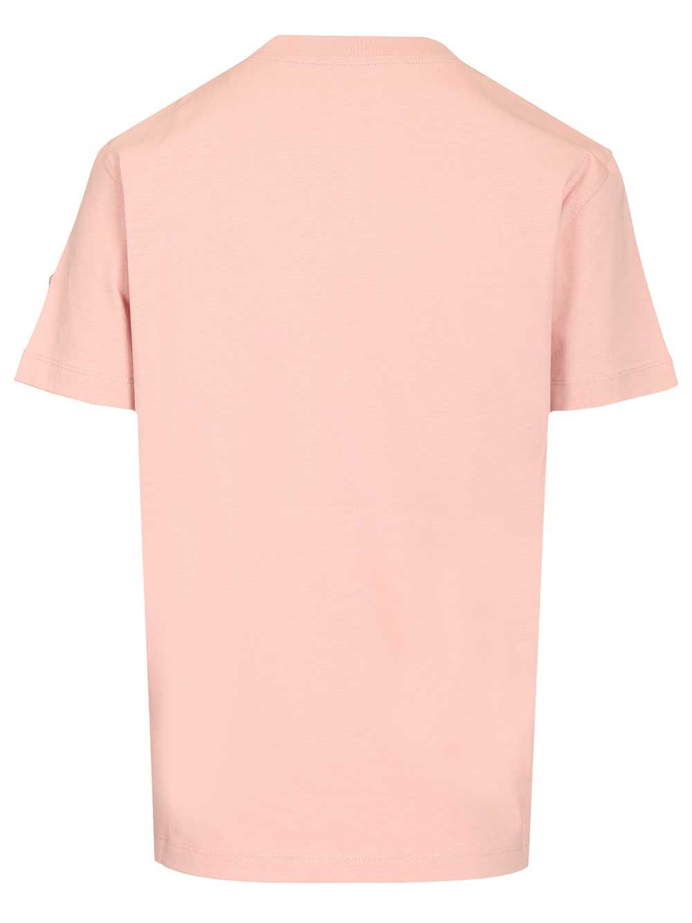 Moncler Cotton T-Shirt - Rose | 8a45f2714205534fffd0c568d6c86cdf25ec2774