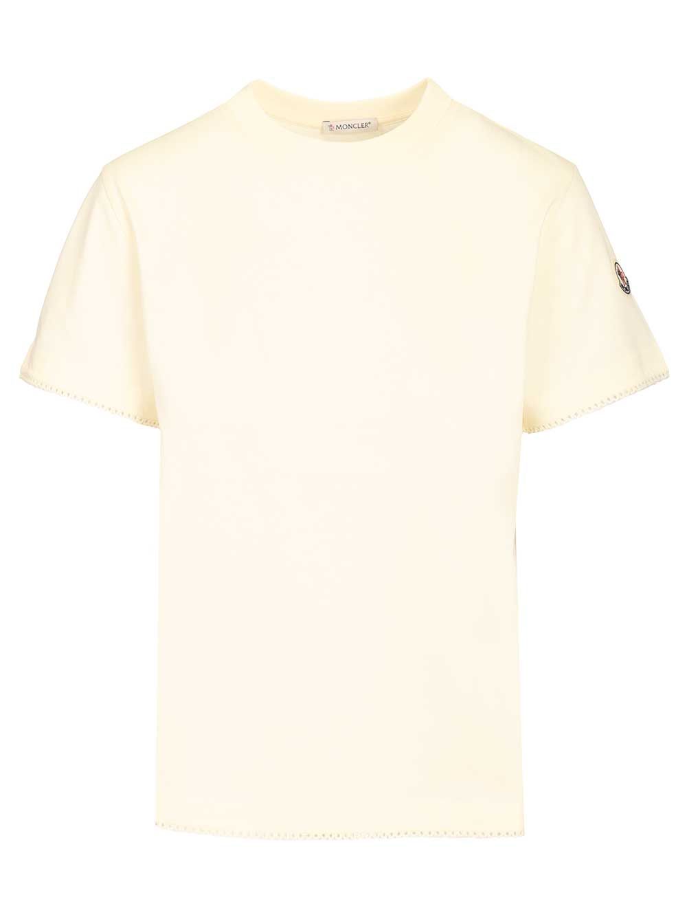 Moncler Cotton T-Shirt - White | 2be6d3107e6a3ed22f76610092d752f4137cb61a