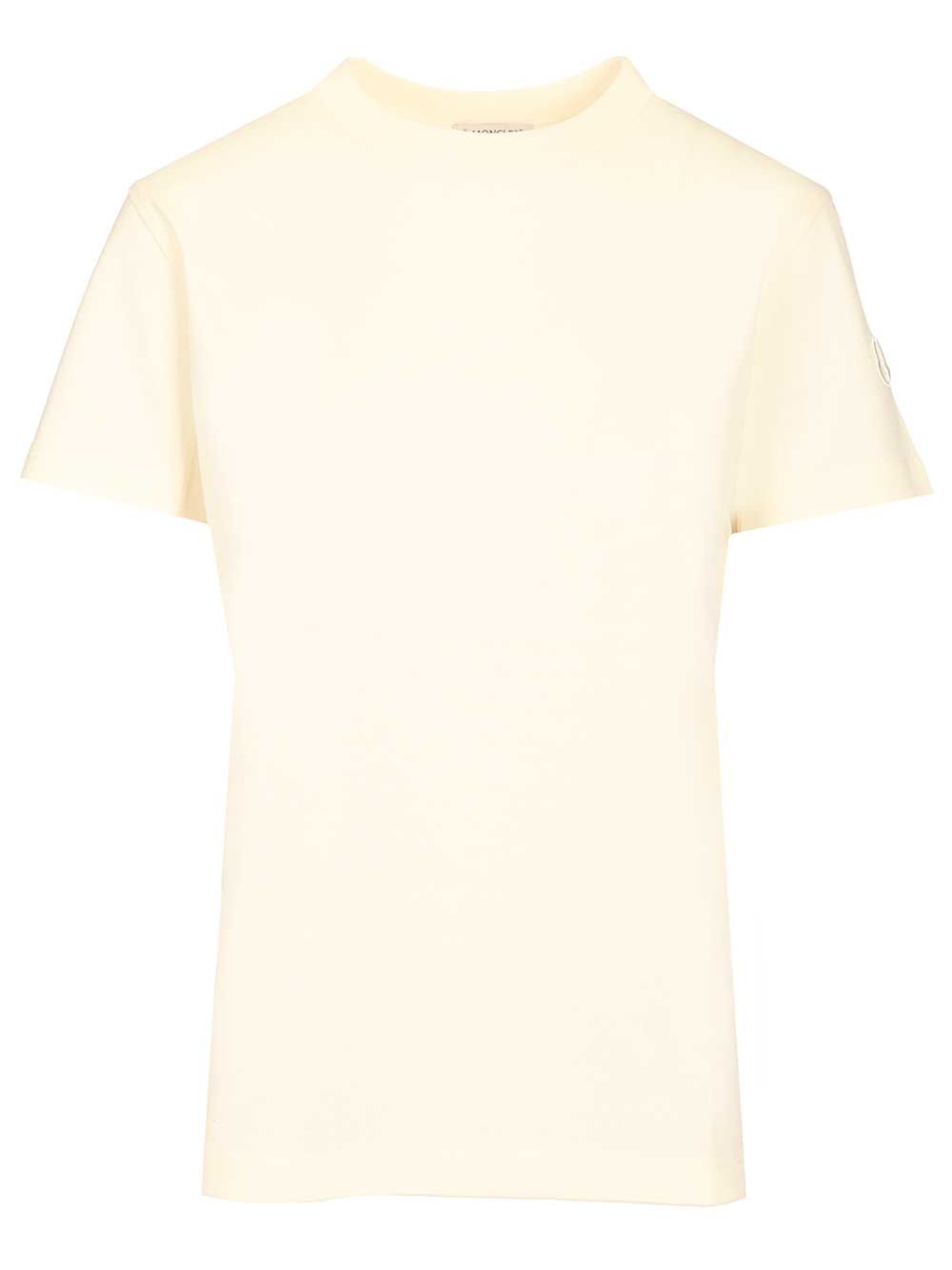 Moncler Cotton T-Shirt - White | 5dbaab915e2077e4983bf56f758a04e8588c3b8a