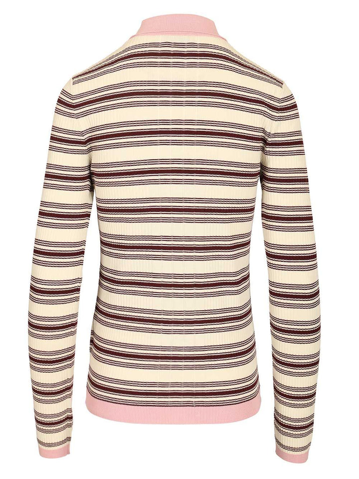 Moncler Cotton Crepe Polo Shirt Knitwear - Multicolor | 78105ec235f8237aecf8e5c3fa8058fc06dbf375