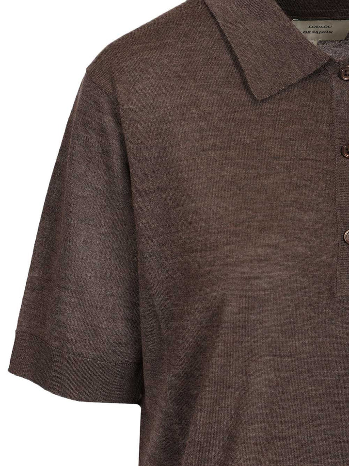 Loulou De Saison Migo Polo shirt - Brown | cfd5fc31194395918f718dbca6feb19001390a58