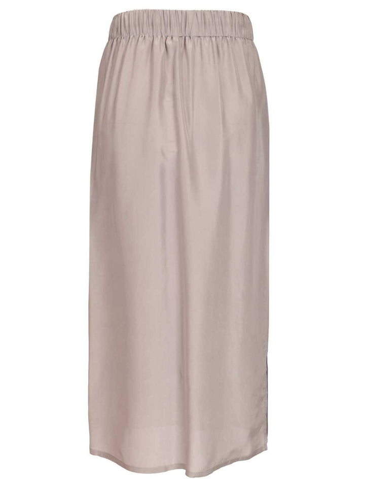 Grifoni Silk Skirt Skirts - Grey | a1dd545f490e370372b64847d99717634edd2042