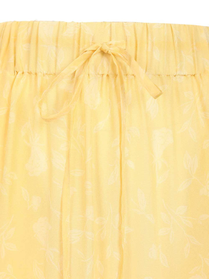 Grifoni Floral Skirt Skirts - Yellow | 7672c01a89203f203ac1458d184cd54ee42edea6