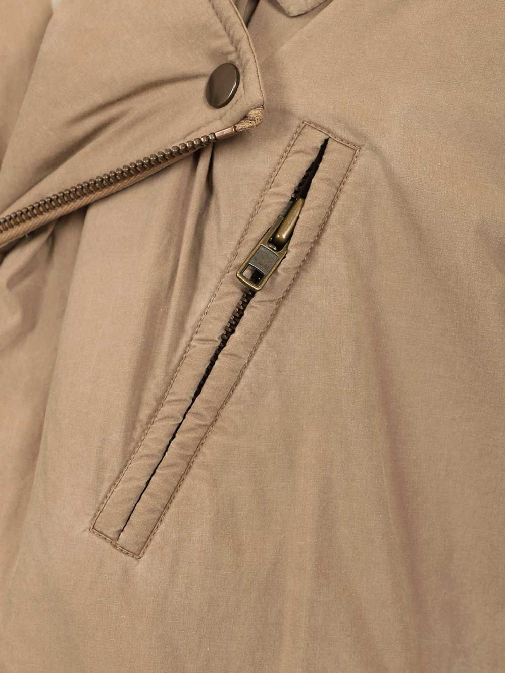 Mm6 Maison Margiela Cotton Biker Jacket Jackets - Beige | 720722c65468124b859342516766cf7d4bf2c64c