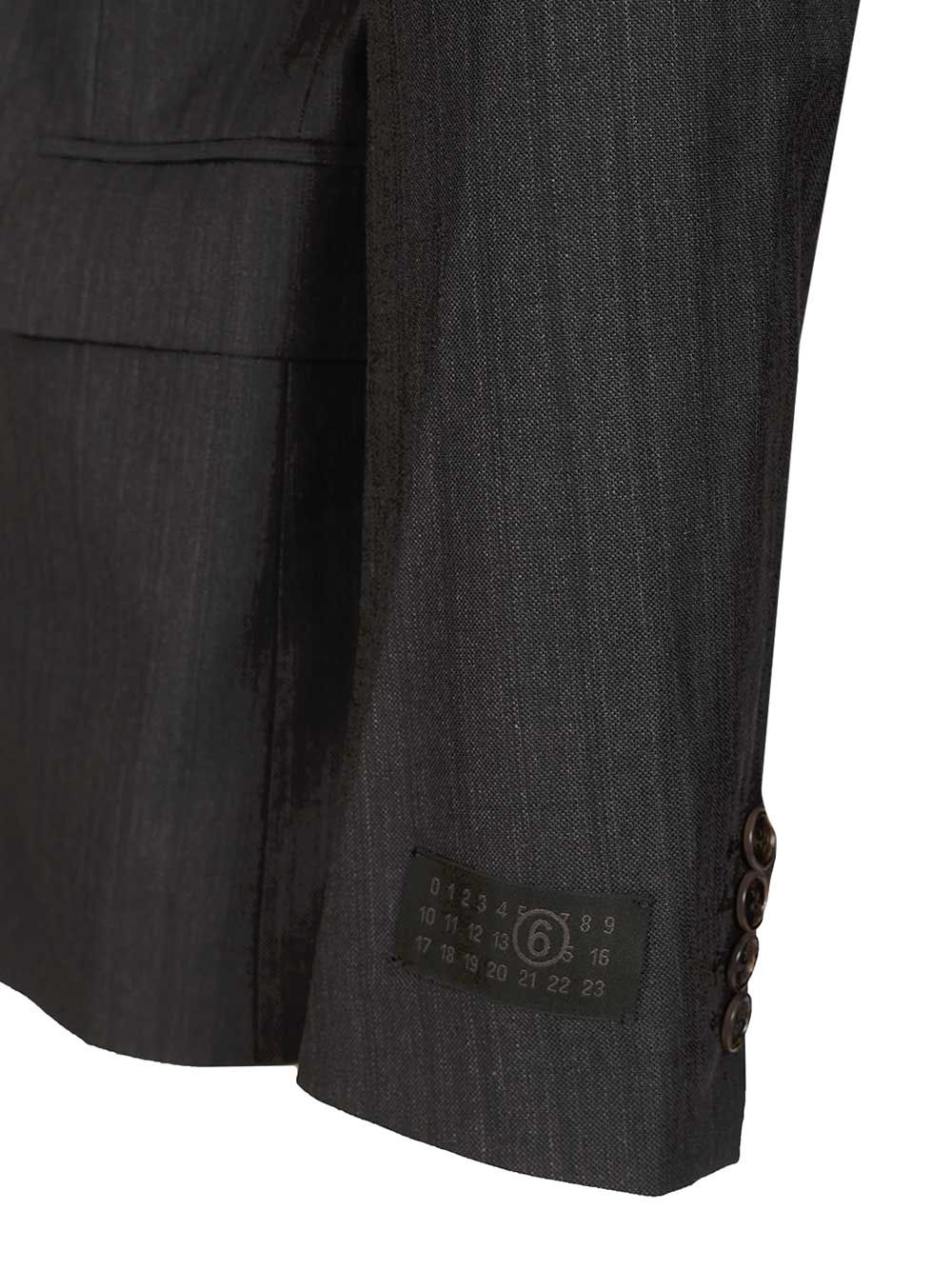 Mm6 Maison Margiela Wool And Cotton Blazer Jackets - Black | 0d0e6768badb24e298d34f4ae63404f6c9528f61