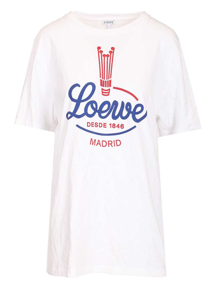 Loewe Cotton Blend T-Shirt - White | d0963a10b4fb8ab67f4fa5498961fe40ac1c8cac
